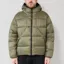 Columbia Street Tech St/rmwall Balaclava Puffer Jacket Stone Green