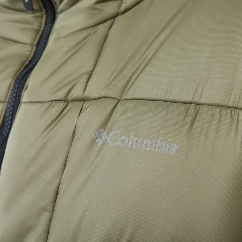 Columbia Street Tech St/rmwall Balaclava Puffer Jacket Stone Green-5