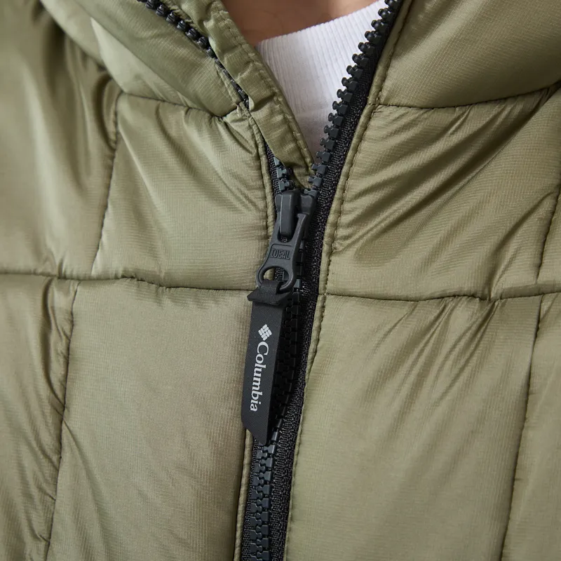 Columbia Street Tech St/rmwall Balaclava Puffer Jacket Stone Green-11