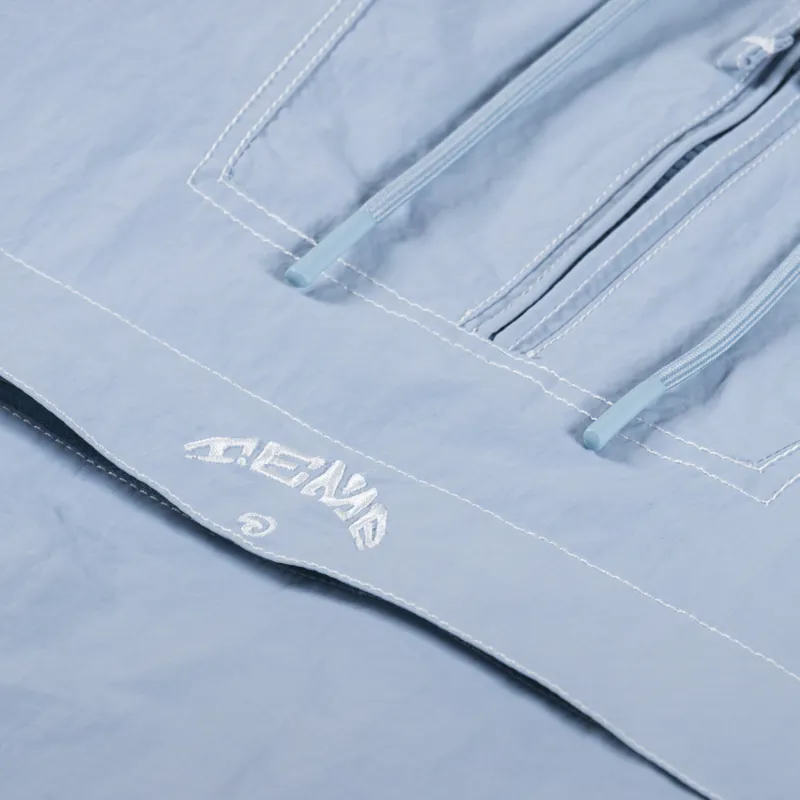 Temp Surf Co. Utility Beach Hoodie Blue-7