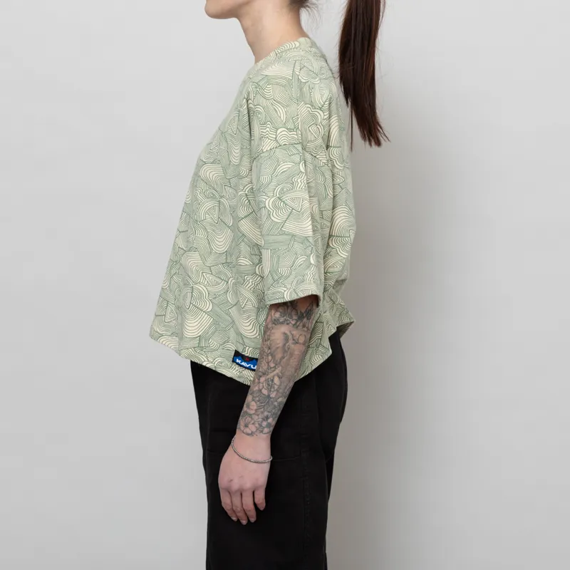 Kavu Womens Live Free T Shirt Party Wave-2