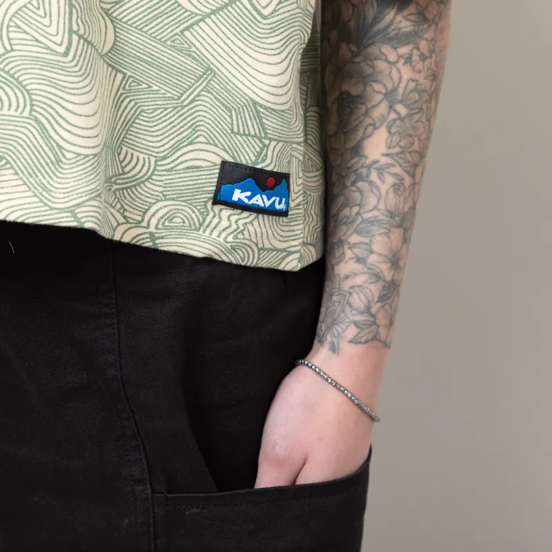 Kavu Womens Live Free T Shirt Party Wave-5