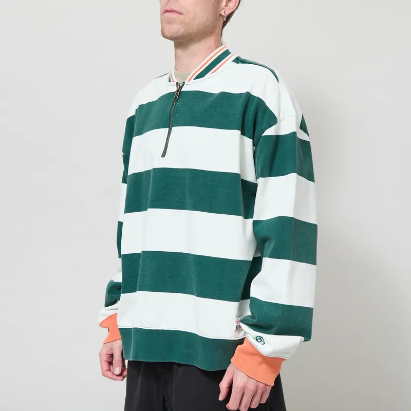 Champion Striped Polo Sweat Green-1