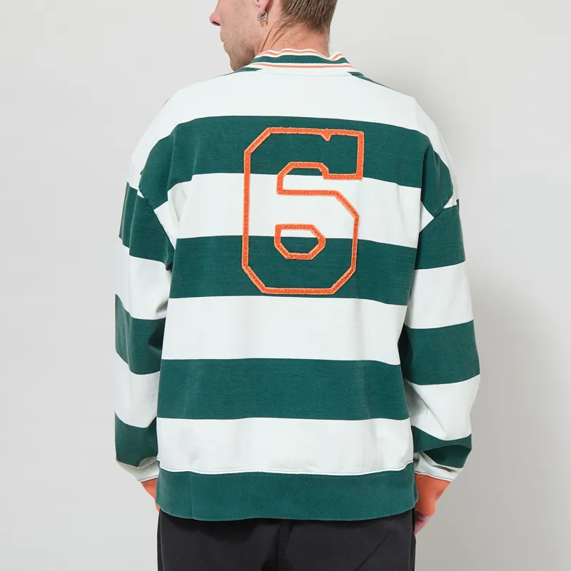 Champion Striped Polo Sweat Green-2