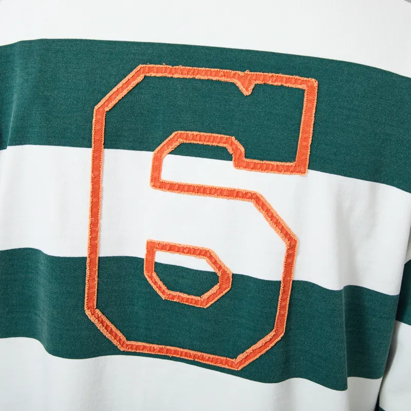 Champion Striped Polo Sweat Green-5