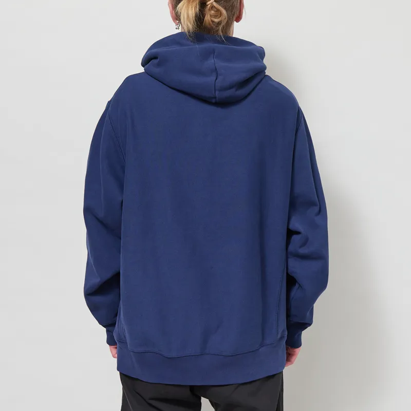 Champion Reverse Weave Hooded Sweatshirt Navy Blue-2
