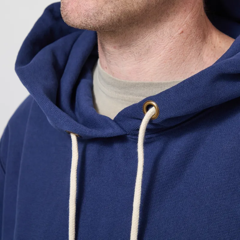 Champion Reverse Weave Hooded Sweatshirt Navy Blue-3