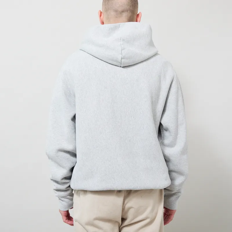 Champion Reverse Weave Hooded Sweatshirt Grey-2