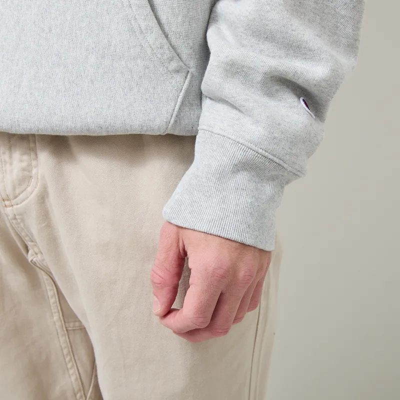 Champion Reverse Weave Hooded Sweatshirt Grey-6