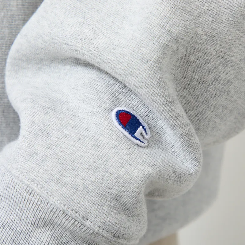 Champion Reverse Weave Hooded Sweatshirt Grey-7