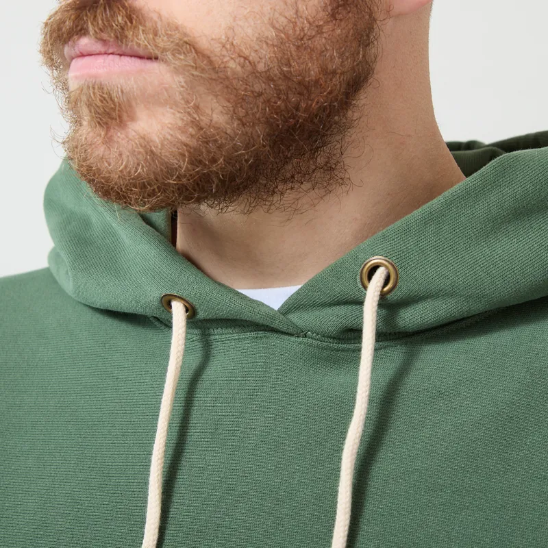Champion Reverse Weave Hooded Sweatshirt Green-3
