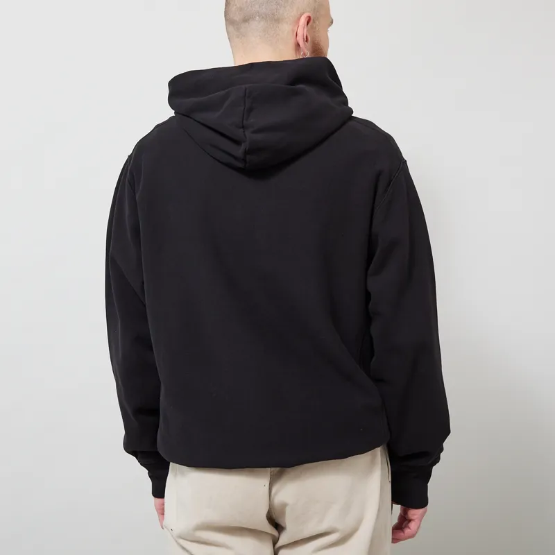 Champion Reverse Weave Hooded Sweatshirt Black-2