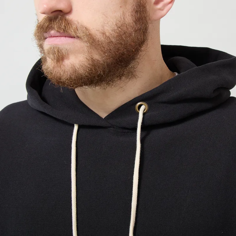 Champion Reverse Weave Hooded Sweatshirt Black-3