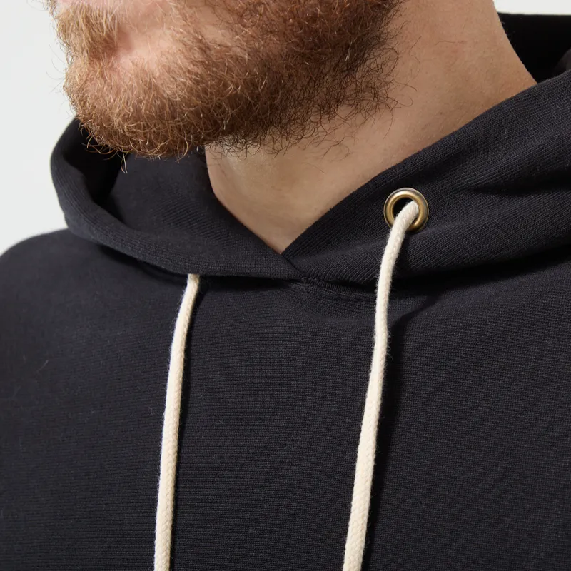 Champion Reverse Weave Hooded Sweatshirt Black-4
