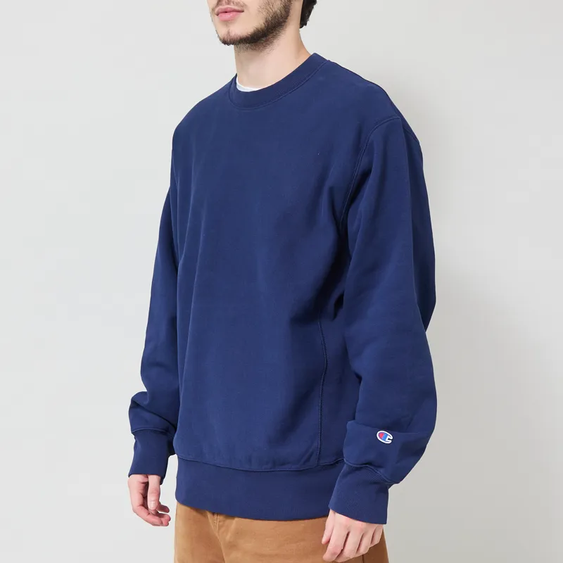 Champion Reverse Weave Crewneck Sweatshirt Blue-1