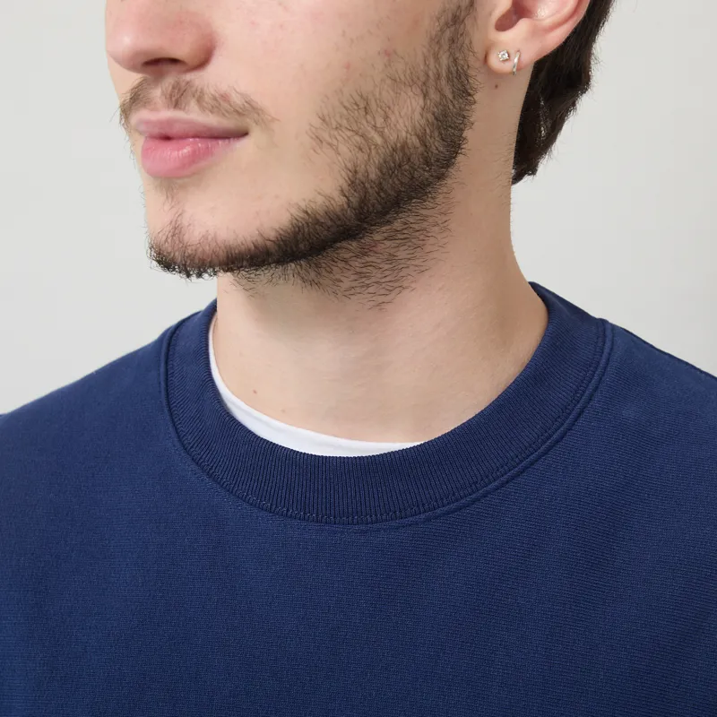 Champion Reverse Weave Crewneck Sweatshirt Blue-3