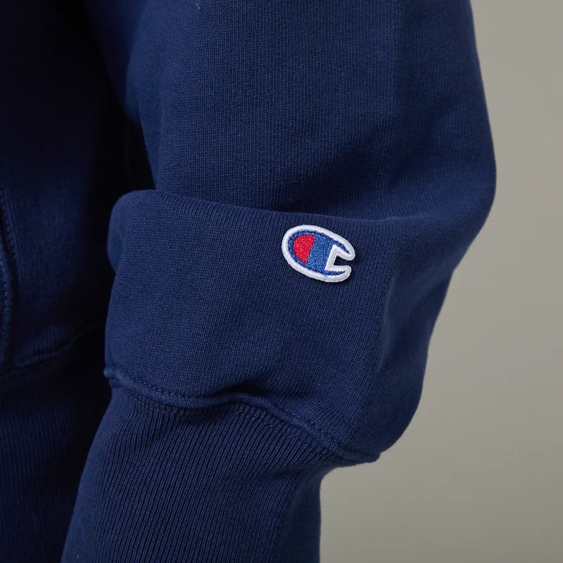 Champion Reverse Weave Crewneck Sweatshirt Blue-4