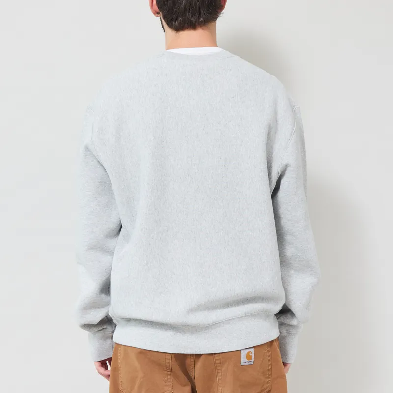 Champion Reverse Weave Crewneck Sweatshirt Grey-2