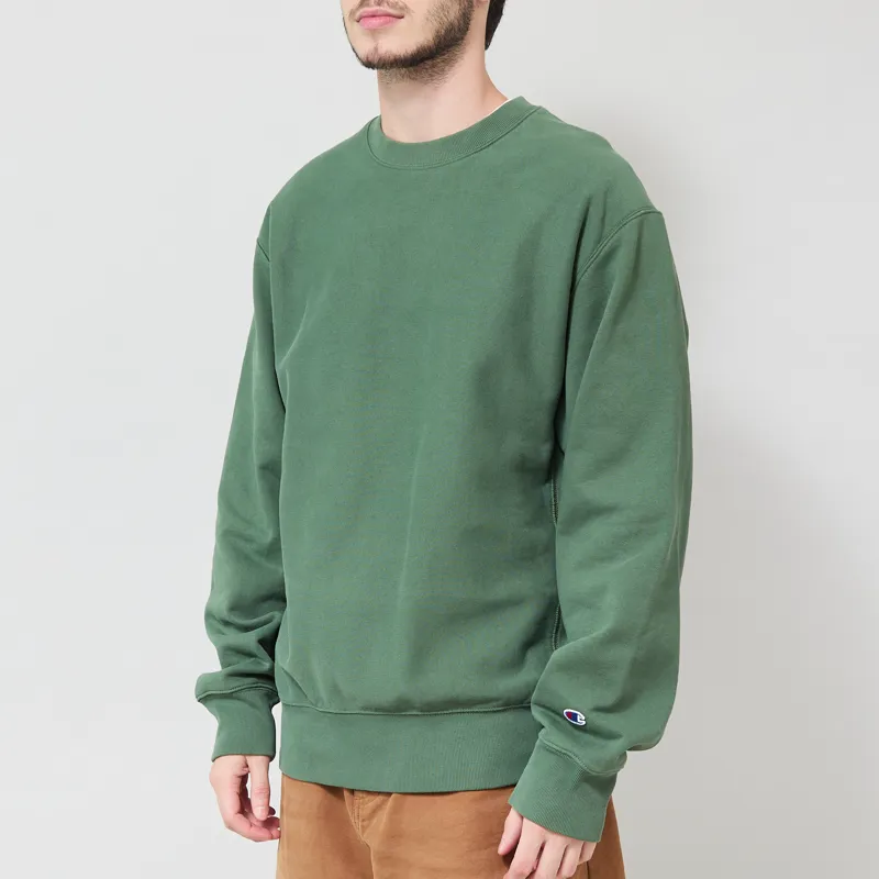 Champion Reverse Weave Crewneck Sweatshirt Green-1