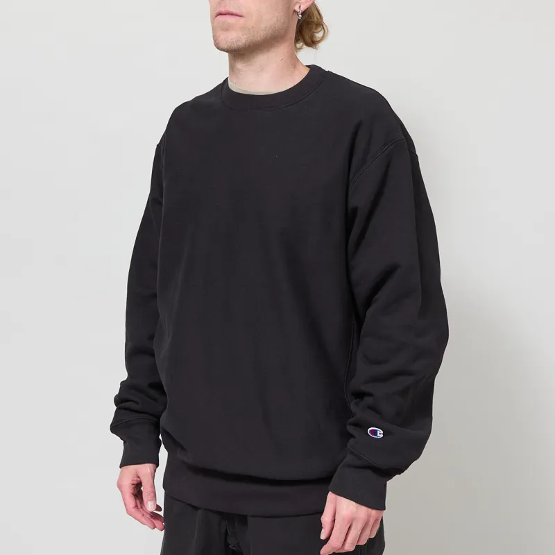 Champion Reverse Weave Crewneck Sweatshirt Black-1