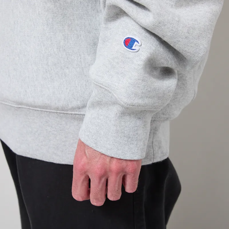 Champion Reverse Weave Half Zip Sweatshirt Grey-7