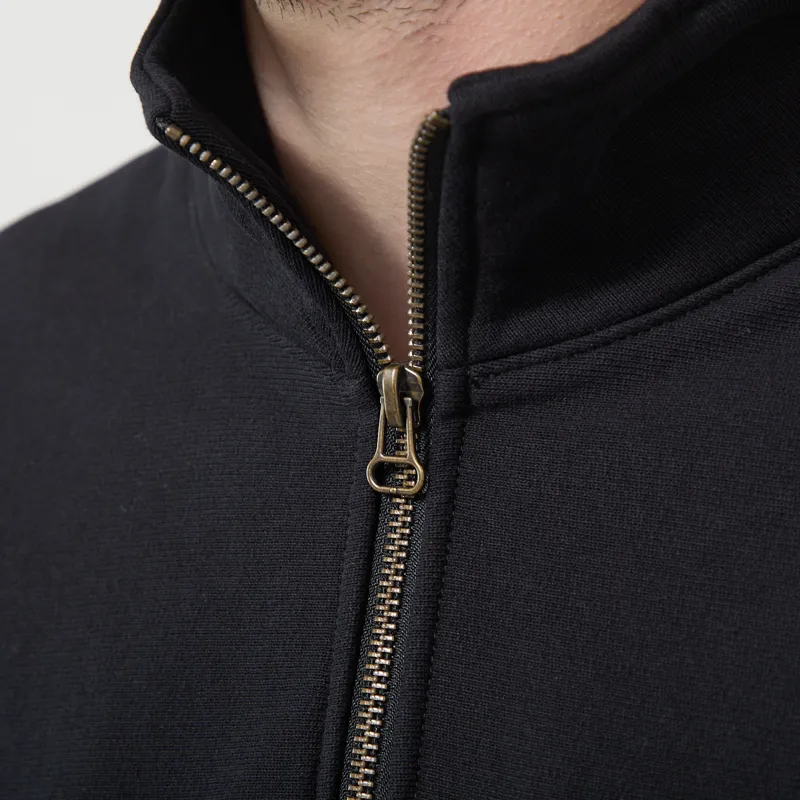 Champion Reverse Weave Half Zip Sweatshirt Black-4
