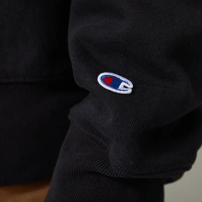 Champion Reverse Weave Half Zip Sweatshirt Black-5