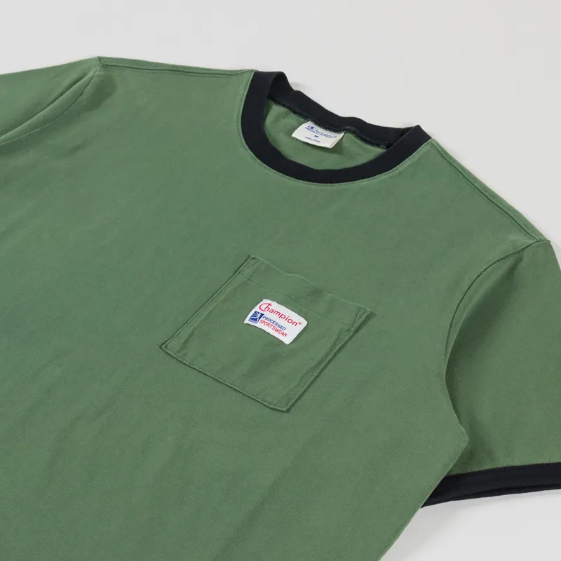 Champion Pocket T Shirt Green-1
