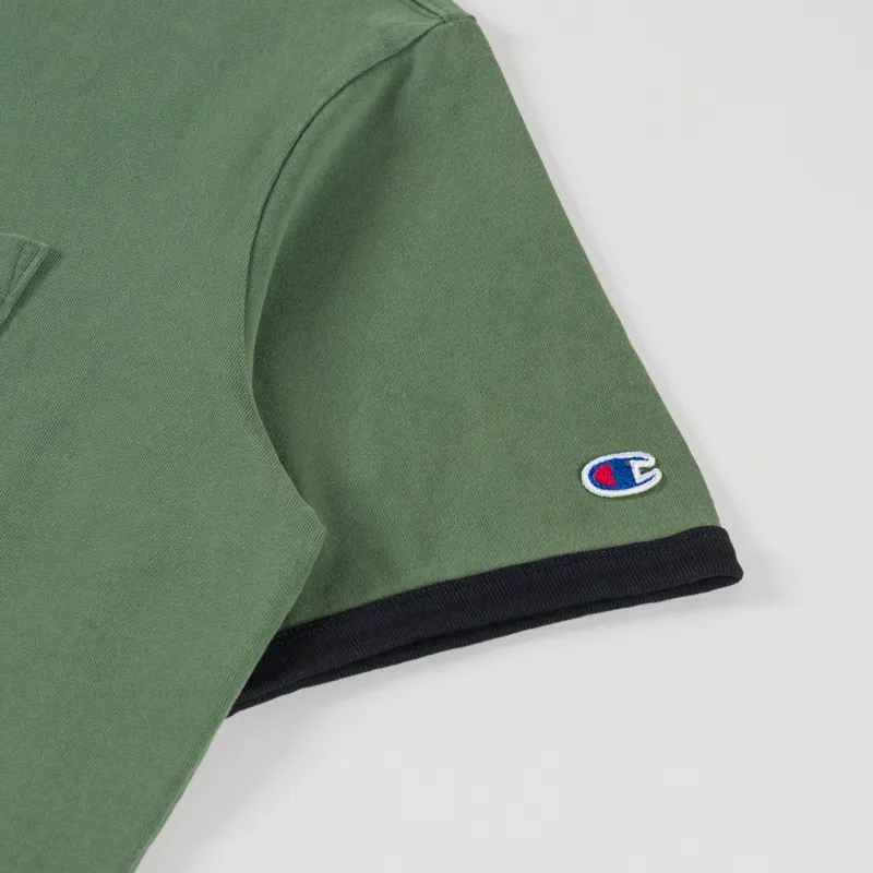 Champion Pocket T Shirt Green-4