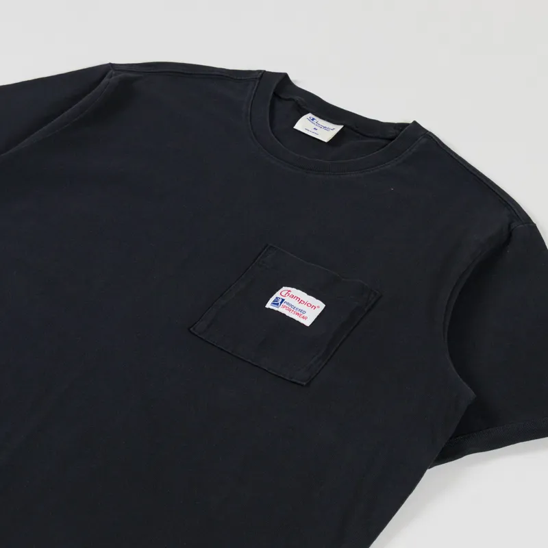 Champion Pocket T Shirt Black-1