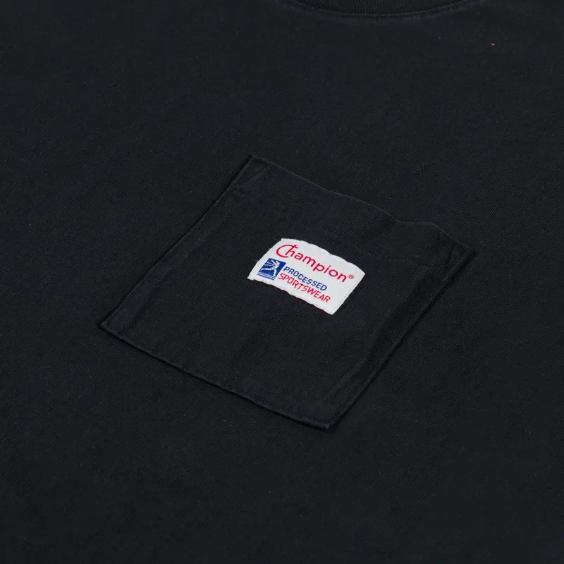Champion Pocket T Shirt Black-3