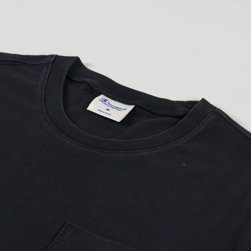 Champion Pocket T Shirt Black-2