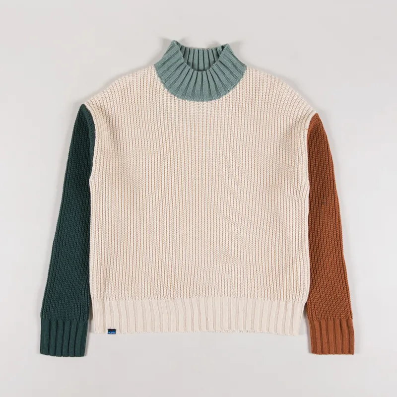 Kavu Womens Swanford Sweater Forest Fields