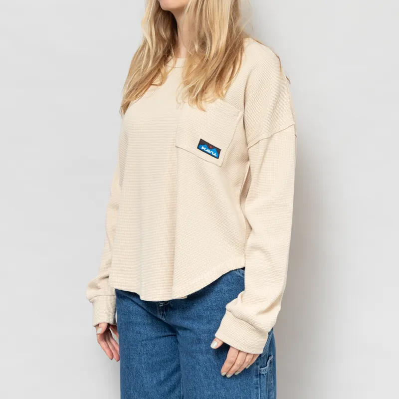 Kavu Womens Penshaw Sweatshirt Summer Sand-1