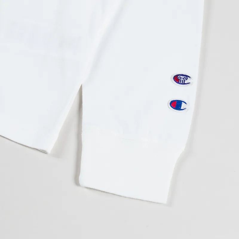 Champion x Aries Stars Long Sleeve T Shirt White-9