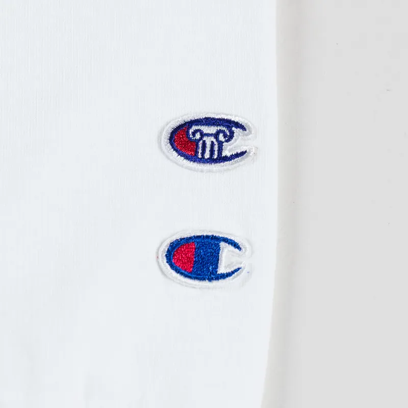 Champion x Aries Stars Long Sleeve T Shirt White-8