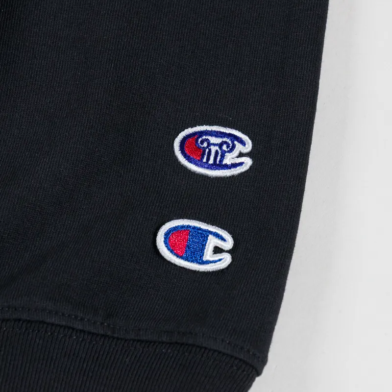 Champion x Aries Sponsor Long Sleeve T Shirt Black-7