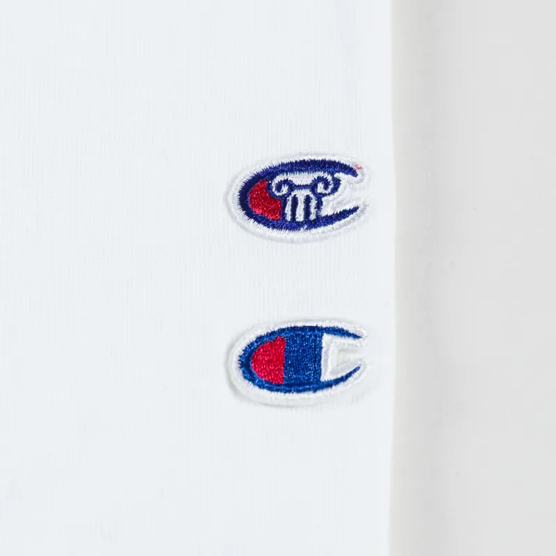 Champion x Aries Sponsor Long Sleeve T Shirt White-7