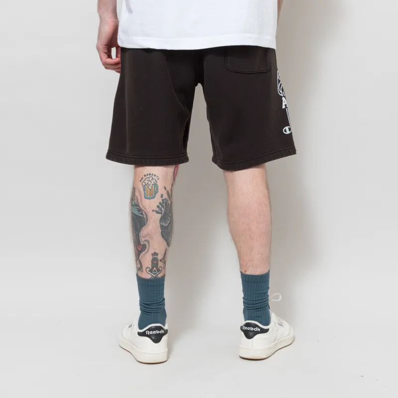 Champion x Aries Sweat Shorts Black-2
