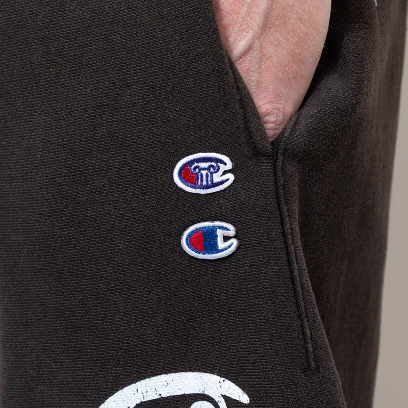 Champion x Aries Sweat Shorts Black-5
