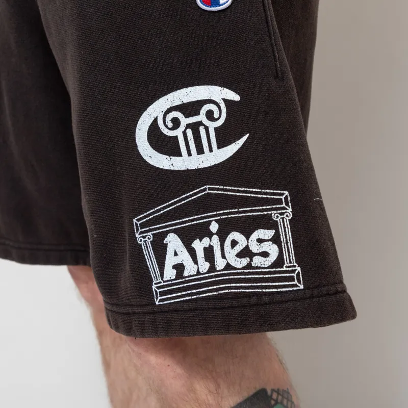Champion x Aries Sweat Shorts Black-7