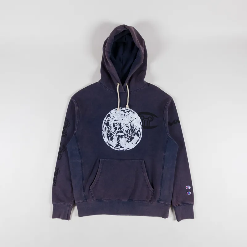 Champion x Aries Truth Hoodie Navy-1