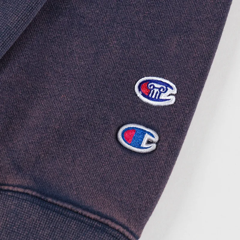 Champion x Aries Truth Hoodie Navy-8