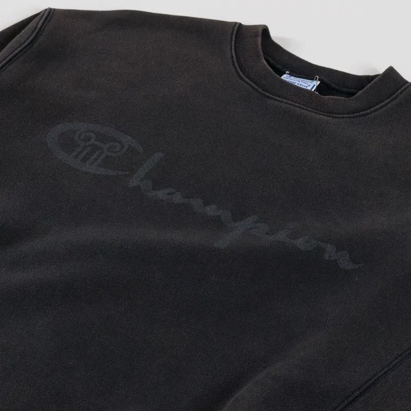 Champion x Aries Logo Sweatshirt Black-4