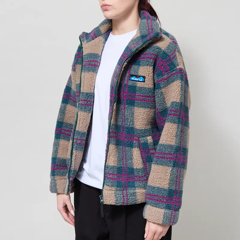 Kavu Womens Loven Jacket Party Plaid-1
