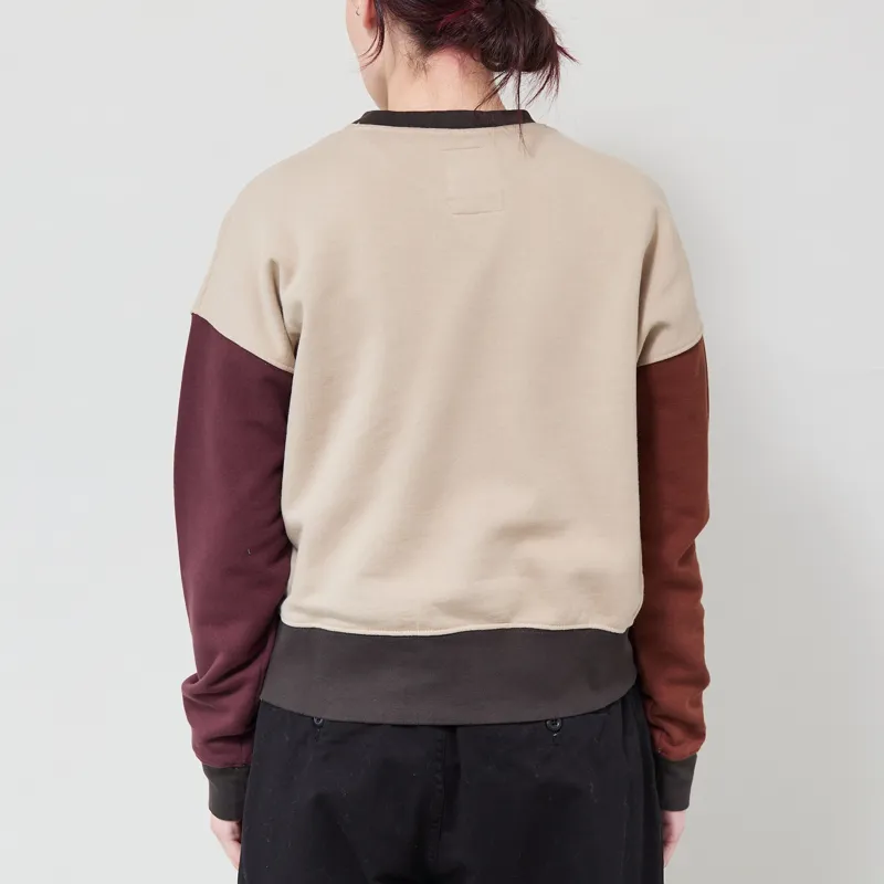 Kavu Womens Crew Crop Sweatshirt Mountain Meadow-2