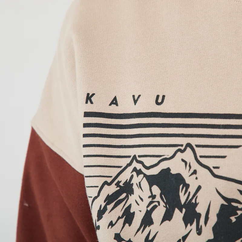 Kavu Womens Crew Crop Sweatshirt Mountain Meadow-5