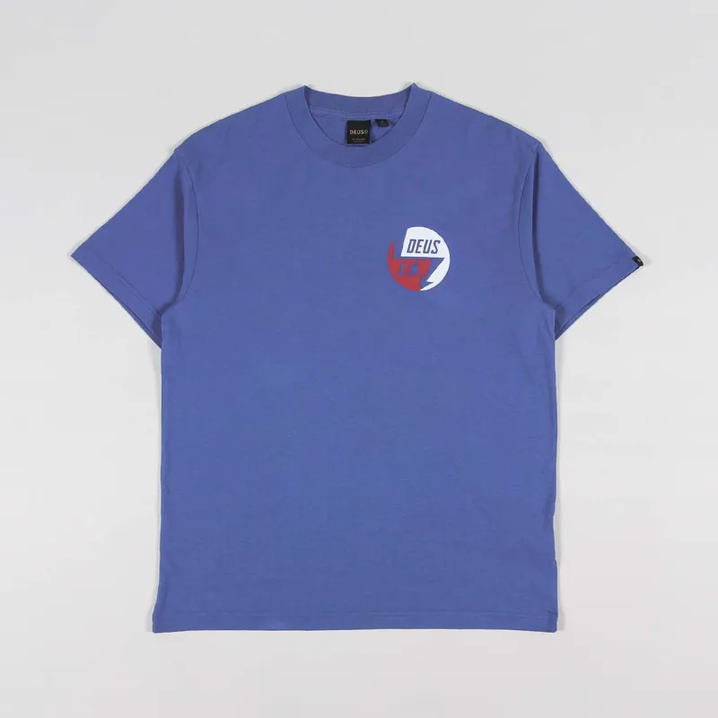 Deus Ex Machina 224 Volts T Shirt Blue-1