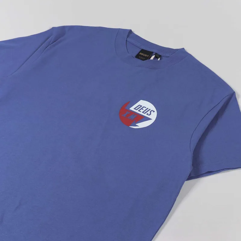 Deus Ex Machina 224 Volts T Shirt Blue-3
