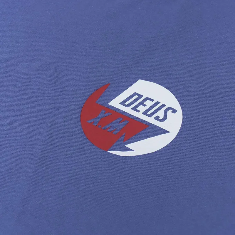 Deus Ex Machina 224 Volts T Shirt Blue-5